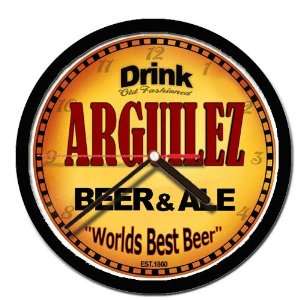  ARGUILEZ beer and ale wall clock 