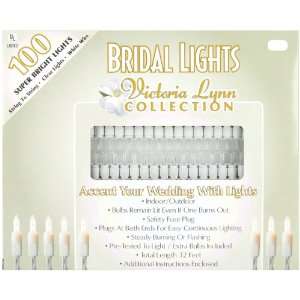   100 Count 32 Feet Clear Bulbs W/Whit 