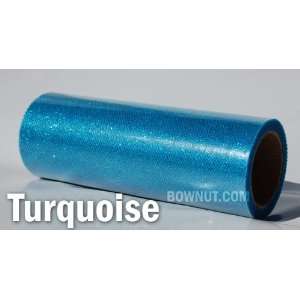  Turquoise   6x10Y Glitter Tulle Roll or Spool Arts 