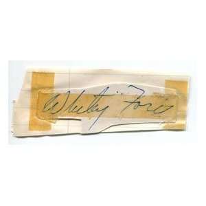  Whitey Ford Autographed Cut
