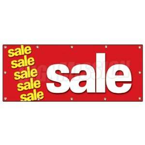  48x120 SALE BANNER SIGN clearance retail signs 50% 25% 