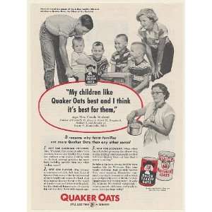  1954 Mrs Creola Wieland and Kids Kawkawlin MI Quaker Oats 