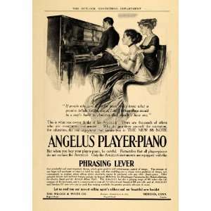   Piano Meriden Wilcox Instrument   Original Print Ad