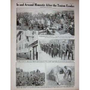   1917 WW1 Russians Bivouacking Monastir Tobacco Turkish