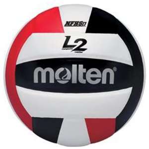  Molten NFHS NCAA L2 Composite Volleyballs RED/WHITE/BLACK 