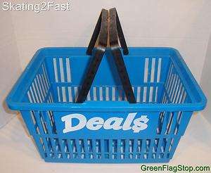 Retail Store Plastic Grocery Shopping Basket  