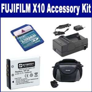  Fujifilm X10 Digital Camera Accessory Kit includes KSD2GB 