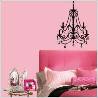 Chandelier Giant Wall Peel And Stick Decal with Gems  