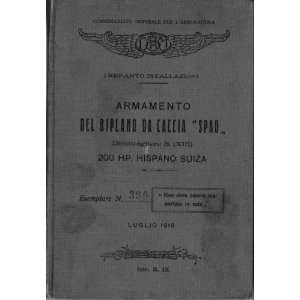  SPAD S.XIII Aircraft Technical Manual   1918 SPAD Books