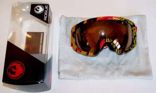 Dragon Rogue Ionized Goggles Shocking/Gold Ion Lens NEW  