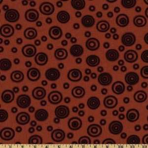   Southwest Circle Circle Rust Fabric By The Yard Arts, Crafts & Sewing