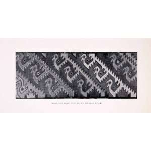  1930 Halftone Print Pattern Trujilo Peru Moche Chimu Chimor Textile 