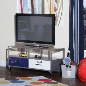    Elite Products Locker Room Mobile TV Stand Furniture & Decor