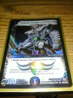 Duel Masters tcg ccg foil promo Zagaan Knight of Darkness s6/s10 super 
