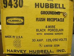 Hubbell 9430 30 Amp 125/250 Volt 4 Wire Receptacle  