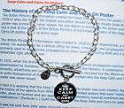 Keep Calm And Carry On altered art charm bracelet Jewelry