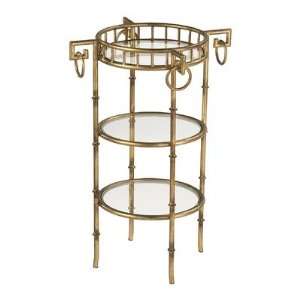  Bamboo Three Tier Stand in Gold