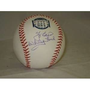  Yogi Berra Signed Baseball   WHITEY FORD Yankee Stad JSA 