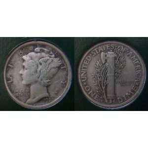  1920 S San Francisco Mint Mercury Dime 