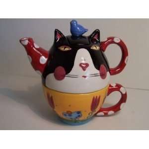  Sharon Bloom Cats In Bloom Tea For One