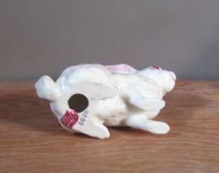   White Easter Bunny Rabbit Original Sticker Figurine Japan H880  