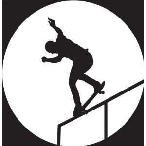  American Skateboard Nose Grind White Sticker Single 