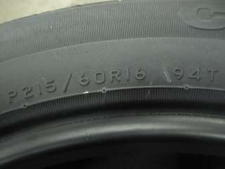 CONTINENTAL TOURING CONTACT AS 215/60/16 TIRE (U0819)  