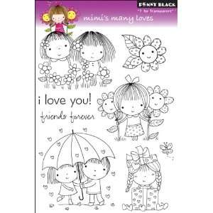 Penny Black Clear Stamps 5X7.5 Sheet Mimis Many Loves 