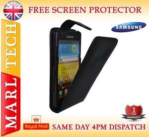 LEATHER FLIP CASE COVER WITH SCREEN PROTECTOR FOR SAMSUNG GT I9100 