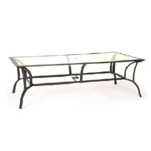  Milano Rectangle Dining Table 84 with Glass Top
