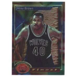  1993 94 Finest Refractors #29 Mike Brown   Utah Jazz 