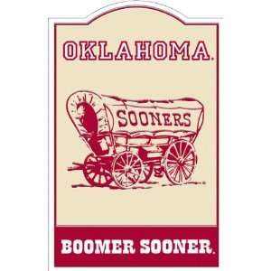 Oklahoma Sooners 12 x 18 Nostalgic Metal Trade Sign  