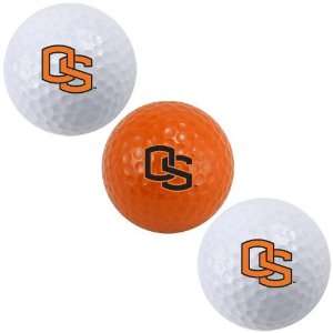 NCAA Oregon State Beavers 3 Pack Team Logo Golf Balls  