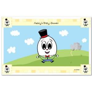   Humpty Dumpty Nursery Rhyme   Personalized Baby Shower Placemats Toys
