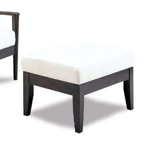   finish ottoman with durable microfiber material