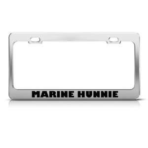  Marine Hunnie Metal Military license plate frame Tag 