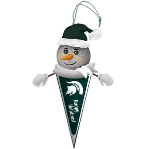 Michigan State Light Up Snowman Pennant Ornament (Set of 3)  