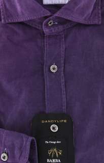 Imperfect $325 Barba Napoli Purple Shirt 15.5/39  