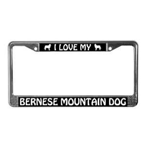 I Love My Bernese Mountain Dog Pets License Plate Frame by 