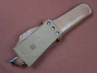Vintage Seki Japan Japanese AL MAR Hunting Fighting Knife & Sheath 