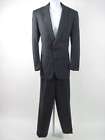 SAN MARTINO Gray Blue Wool Pin Stripe Pants Suit Sz 42L