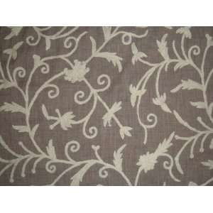  Crewel Fabric Tech White on Dark Melange Wool