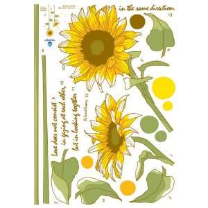   Decoration Wall Sticker Decal   Sunflower Love Quote