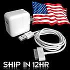 10W USB Wall Charger Adapter+Cable For iPod iPad 1/2/3 new ipad iPhone 