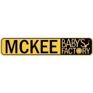   MCKEE BABY FACTORY  STREET SIGN