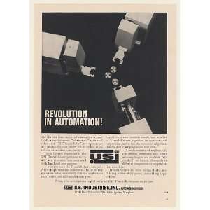1962 USI US Industries TransfeRobot Industrial Robot Print Ad (52675)