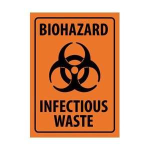 M94PB   Biohazard Infectious Waste, 10 X 14, Pressure Sensitive 