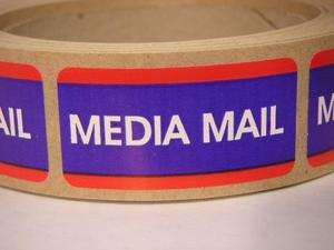 Media Mail USPS Stickers Shipping Mailing Labels 250/rl  