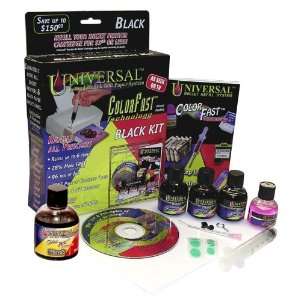 Universal ColorFast Inkjet Refill Kit, Black w/ColorFast 