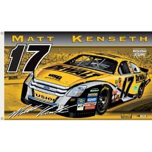  #17 Matt Kenseth Double Sided Dewalt Car 3x5 Flag 